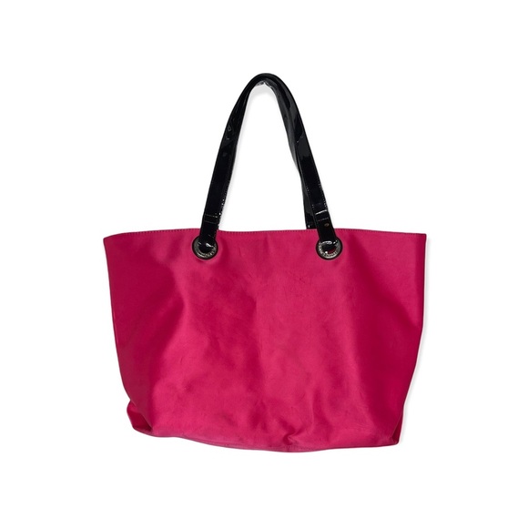 VICTORIA’S SECRET Pink Vintage Tote with Rhinestone Lettering - Picture 5 of 6